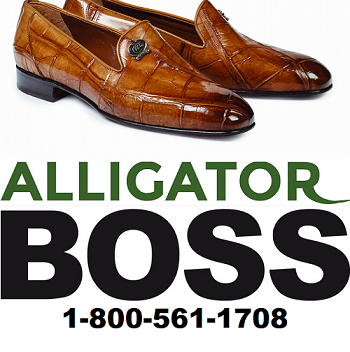 Alligator shoes with Alligator Boss Logo