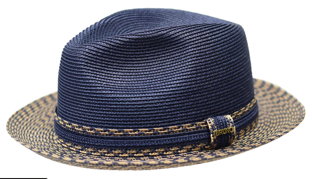 mens kentucky derby hat in blue straw